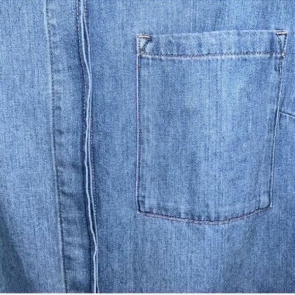 H&M Denim Blue Oversized Dress (Size XS) - Picture 6 of 8